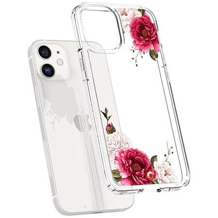 Cyrill Cecile Apple iPhone 12 mini case - transparent (Red Floral)