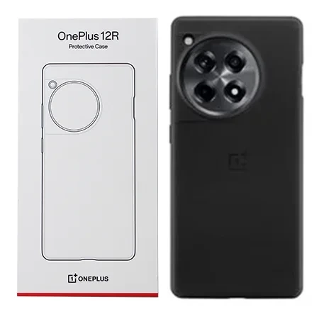 OnePlus 12R Sandstone Bumper Case - black