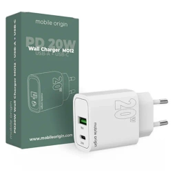 Ładowarka sieciowa Mobile Origin Wall Charger MO12 20W - biała