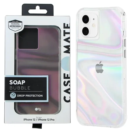 Case-Mate Soap Bubble for Apple iPhone 12/ 12 Pro - transparent hologram case