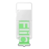 Samsung Silicone Cover with Strap for Galaxy Z Flip3 5G - white