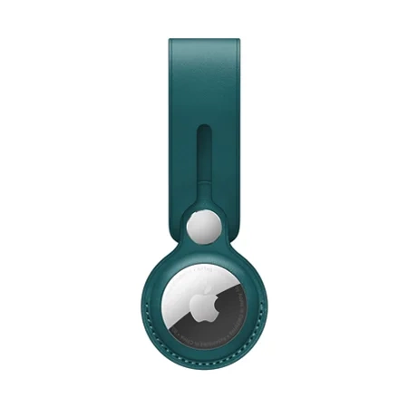 Apple AirTag Leather Loop locator strap - green (Forest Green)