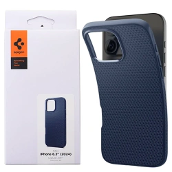 Spigen Liquid Air Silicone Case for Apple iPhone 16 - Black (Matte Black)