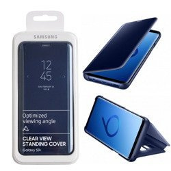 Etui na telefon Samsung Galaxy S9 Plus Clear View Standing Cover - niebieskie