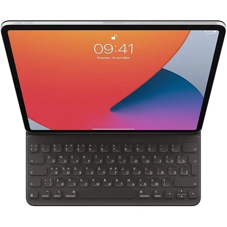 Etui z klawiaturą Apple iPad Pro 12.9" gen. 3/ 4/ 5/ 6 Smart Keyboard Folio (układ rosyjski) - czarne