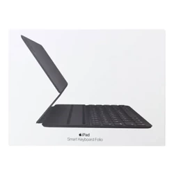 Etui z klawiaturą Apple iPad Pro 11" gen.1/ 2/ 3/ 4/ Air 4/ 5/ 11" M2 Smart Keyboard Folio (układ ukraiński) - czarne