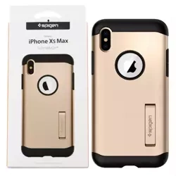 Spigen Slim Armor Case for Apple iPhone Xs Max - Gold (Champagne Gold)