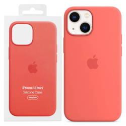 Etui silikonowe do Apple iPhone 13 mini Silicone Case MagSafe - pomelo (Pink Pomelo)