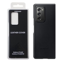 Samsung Galaxy Z Fold2 leather case Leather Cover EF-VF916LBEGWW - black