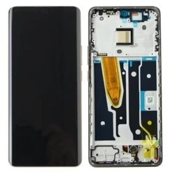 Oryginalny wyświetlacz LCD z ramką do Realme 11 Pro - beżowy (Sunrise Beige)