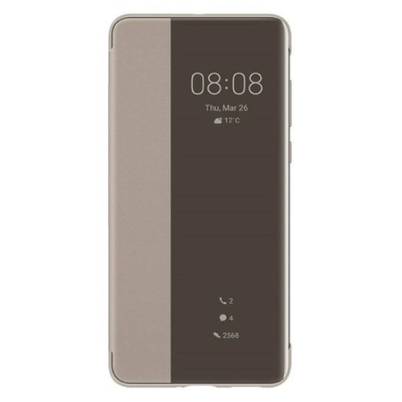 Huawei P40 Smart View Flip Cover case 51993705 - khaki 