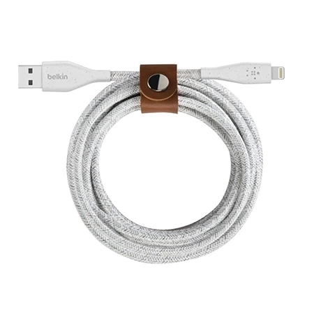 Belkin DuraTek Plus Lightning cable 3 m - white