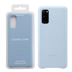 Samsung Galaxy S20 etui skórzane Leather Cover EF-VG980LLEGWW - błękitne