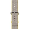 Apple Watch 42/ 44/ 45/ 49 Ultra Woven Nylon Strap - Gray/ Yellow (Yellow/ Light Gray)