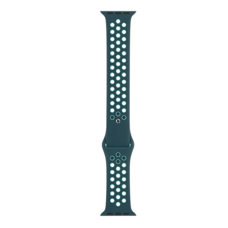 Pasek do Apple Watch 42/ 44/ 45/ 49 Ultra/ Ultra 2 Nike Sport Band - turkusowo-zielony (Midnight Turquoise/Aurora Green)