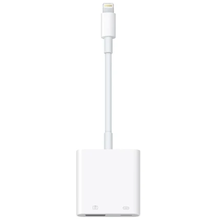 Apple Lightning to USB 3 camera connector adapter - white