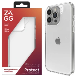 Etui do Apple iPhone 15 Pro Max Zagg Crystal Palace - transparentne