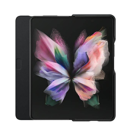Samsung Galaxy Z Fold3 5G Leather Flip Cover case EF-FF926LBEGWW - black