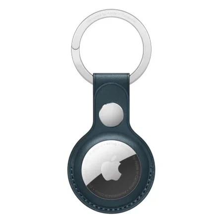 Apple AirTag Leather Key Ring - marine (baltic blue)