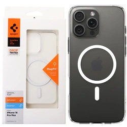 Etui silikonowe na Apple iPhone 16 Pro Max Spigen Crystal Flex - transparentne (Crystal Clear)