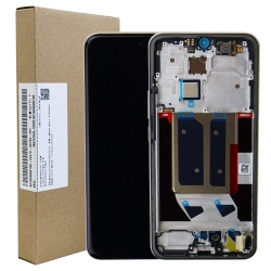 Oryginalny wyświetlacz AMOLED z ramką do Realme 14 Pro Plus 5G - biały (Pearl White)