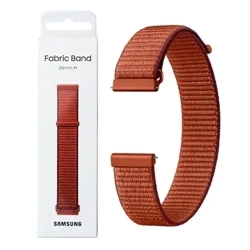 Strap for Samsung Galaxy Watch 4/ 4 Classic/ 5/ 5 Pro/ 6/ 6 Classic Fabric Band 20 mm M - red