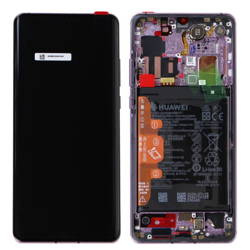 Huawei P30 Pro wyświetlacz LCD z ramką i baterią - fioletowy (Misty Lavender)