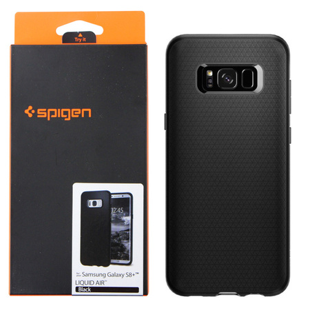 Samsung Galaxy S8 Plus silicone case Spigen Liquid Air 571CS21663 - black 