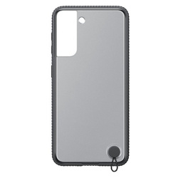 Samsung Galaxy S21 Clear Protective Cover phone case - transparent with black frame [OUTLET]