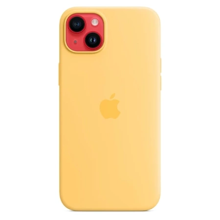 Apple iPhone 14 Plus Silicone Case MagSafe - Yellow (Sunglow)