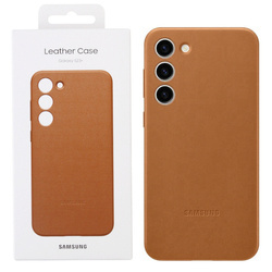 Samsung Galaxy S23 Plus Leather Phone Case - brown