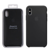 Silikonowe etui Apple iPhone XS Silicone Case - czarne [OUTLET]