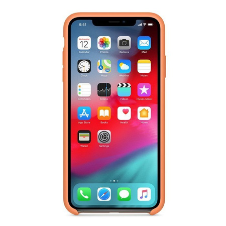 Apple iPhone XS Max silicone case - orange (Papaya)