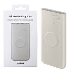 Powerbank with inductive charging Samsung Wireless Battery Pack 10000 mAh - beige 25W