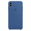 Etui Apple iPhone XS Max Silicone Case - niebieskie (Delft Blue)