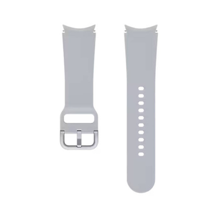 Strap for Samsung Galaxy Watch 4/ Watch 4 Classic/ Watch 5/ Watch 5 Pro 20 mm Sport Band S/M - Silver (Silver)