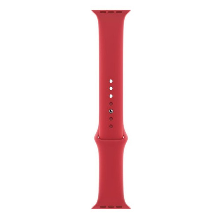 Silicone Apple Watch 42/ 44/ 45/ 49 Ultra Sport Band - Red (Red)