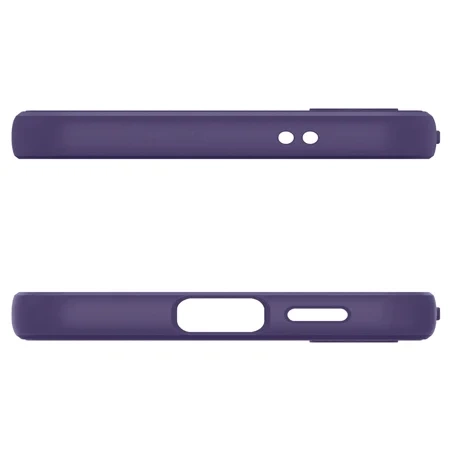 Etui na telefon Samsung Galaxy S24 Spigen Liquid Air silikonowe - fioletowe (Deep Purple)