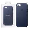 Etui skórzane Apple iPhone 5/ 5s/ SE - granatowe (Midnight Blue)