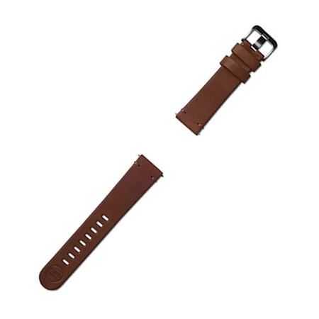 Leather Strap for Samsung Galaxy Watch/ Watch 3/ Watch Active 2mm Strap Studio Essex 22mm - brown