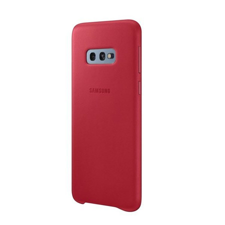 Samsung Galaxy S10e Leather Cover phone case - red