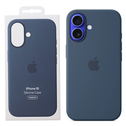 Apple iPhone 16 Silicone Case MagSafe - Blue (Denim)