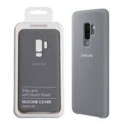 Silicone case for Samsung Galaxy S9 Plus phone - gray