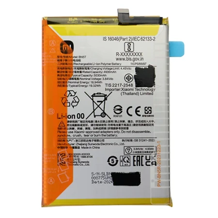 Original BN5L battery for Xiaomi Redmi 12c - 5000 mAh