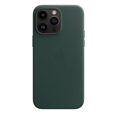 Apple iPhone 14 Pro Max Leather Case MagSafe - Green (Forest Green) 