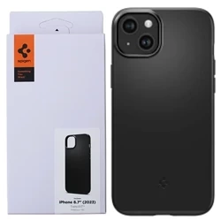 Case for Apple iPhone 15 Plus Spigen Thin Fit - black