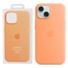 Apple iPhone 15 Silicone Case MagSafe - Orange (Orange Sorbet)