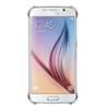 Etui na telefon Samsung Galaxy S6 Clear Cover  - transparentne ze srebrną ramką