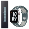 Pasek do Apple Watch 42/ 44/ 45/ 49 Ultra/ Ultra 2 Nike Sport Band - zielony (Hasta/ Light Silver)