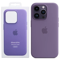 Silikonowe etui Apple iPhone 14 Pro Silicone Case MagSafe - fioletowe (Iris)
